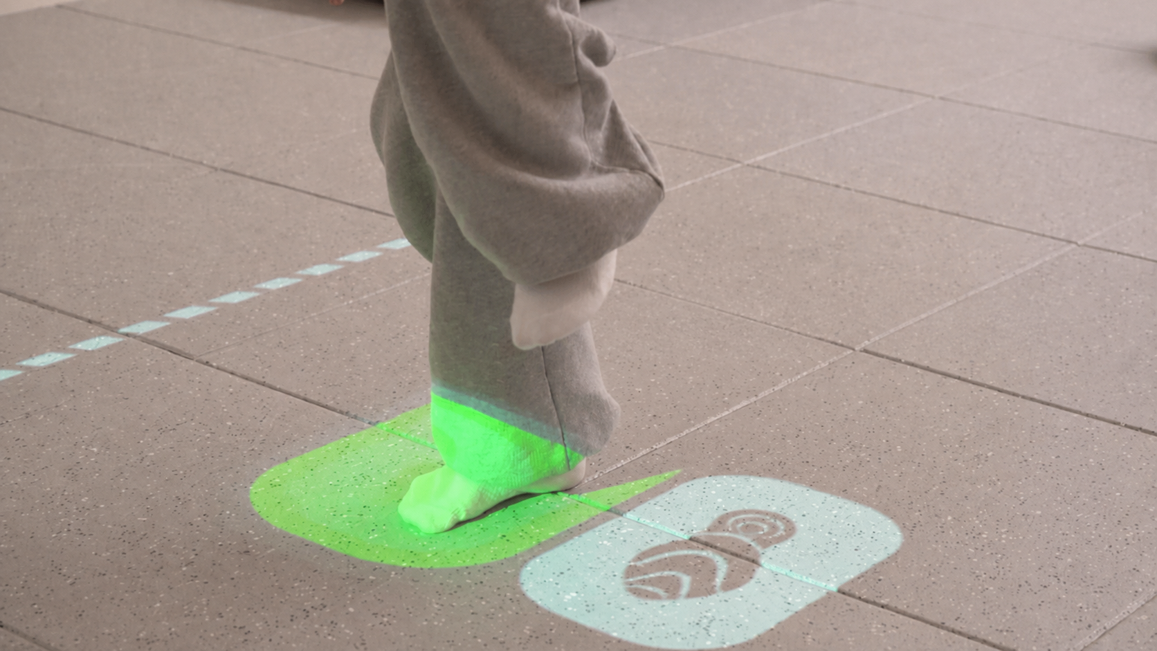 Interactive XR floor activity